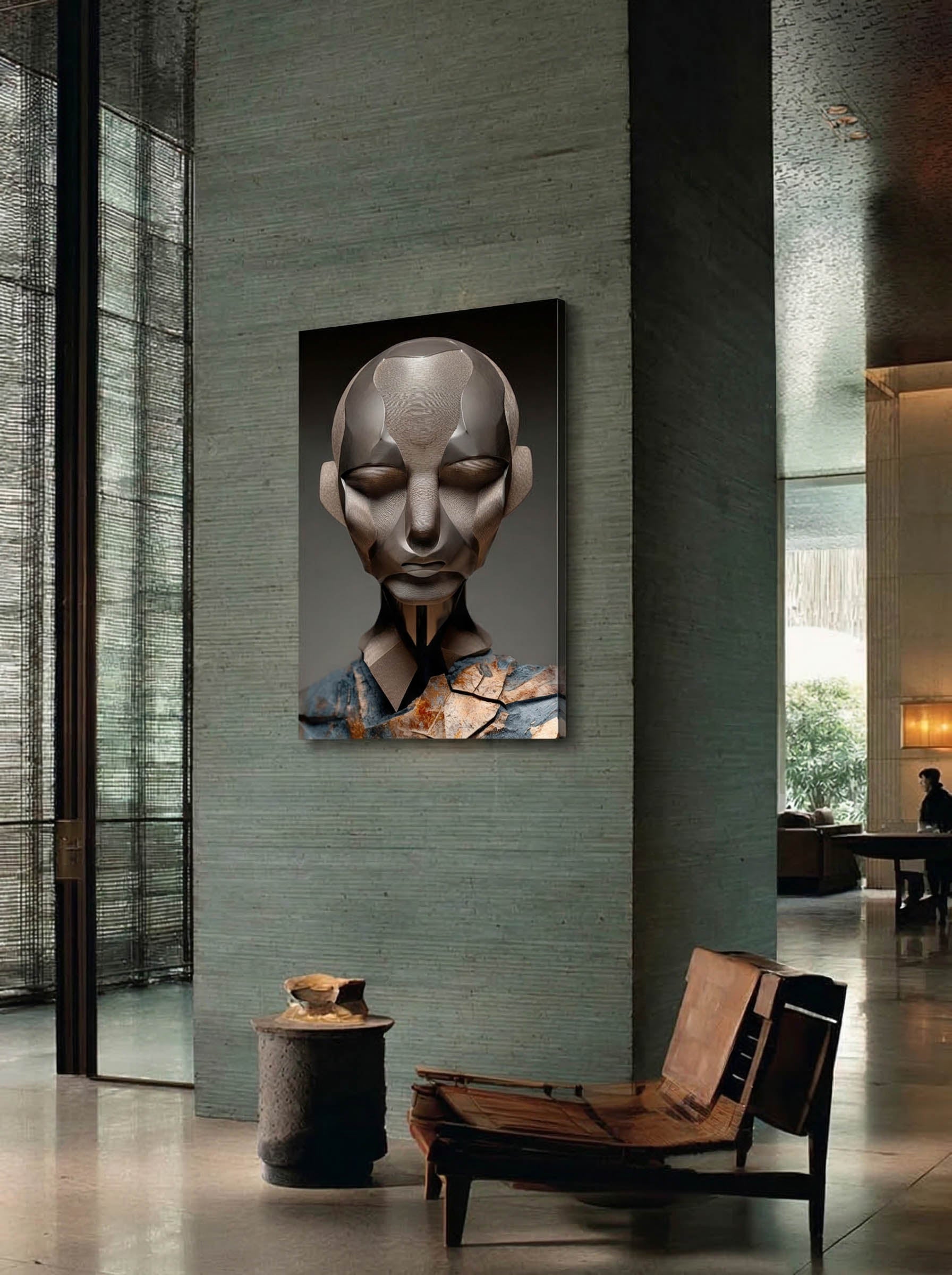 Metallic Form – Surreal Metallic Wall Art 153