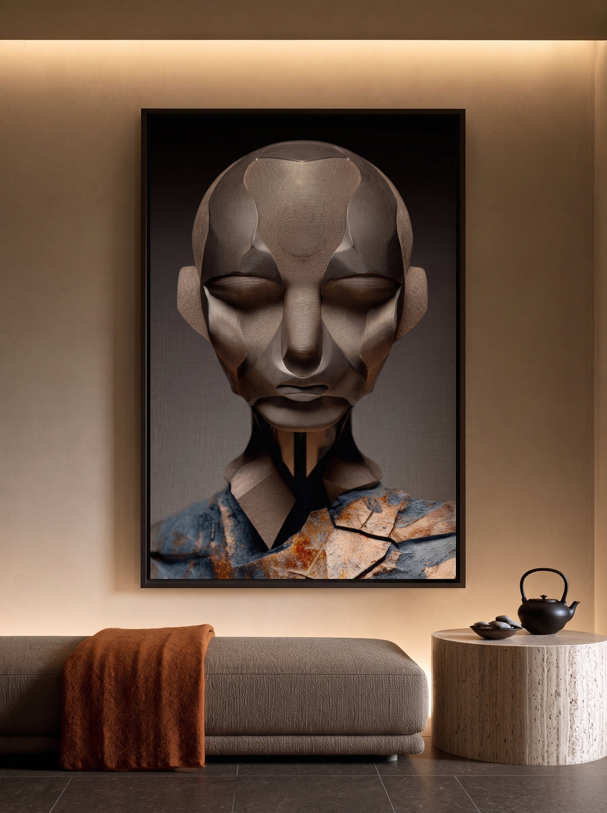 Serene Geometric Portrait 153