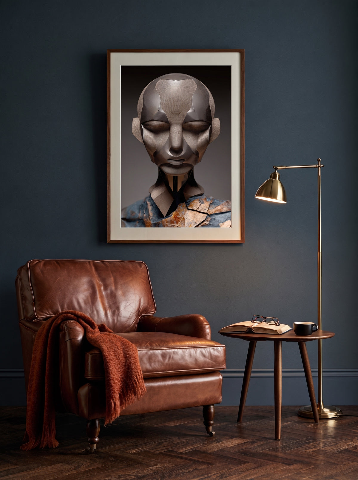 Serene Geometric Portrait 153