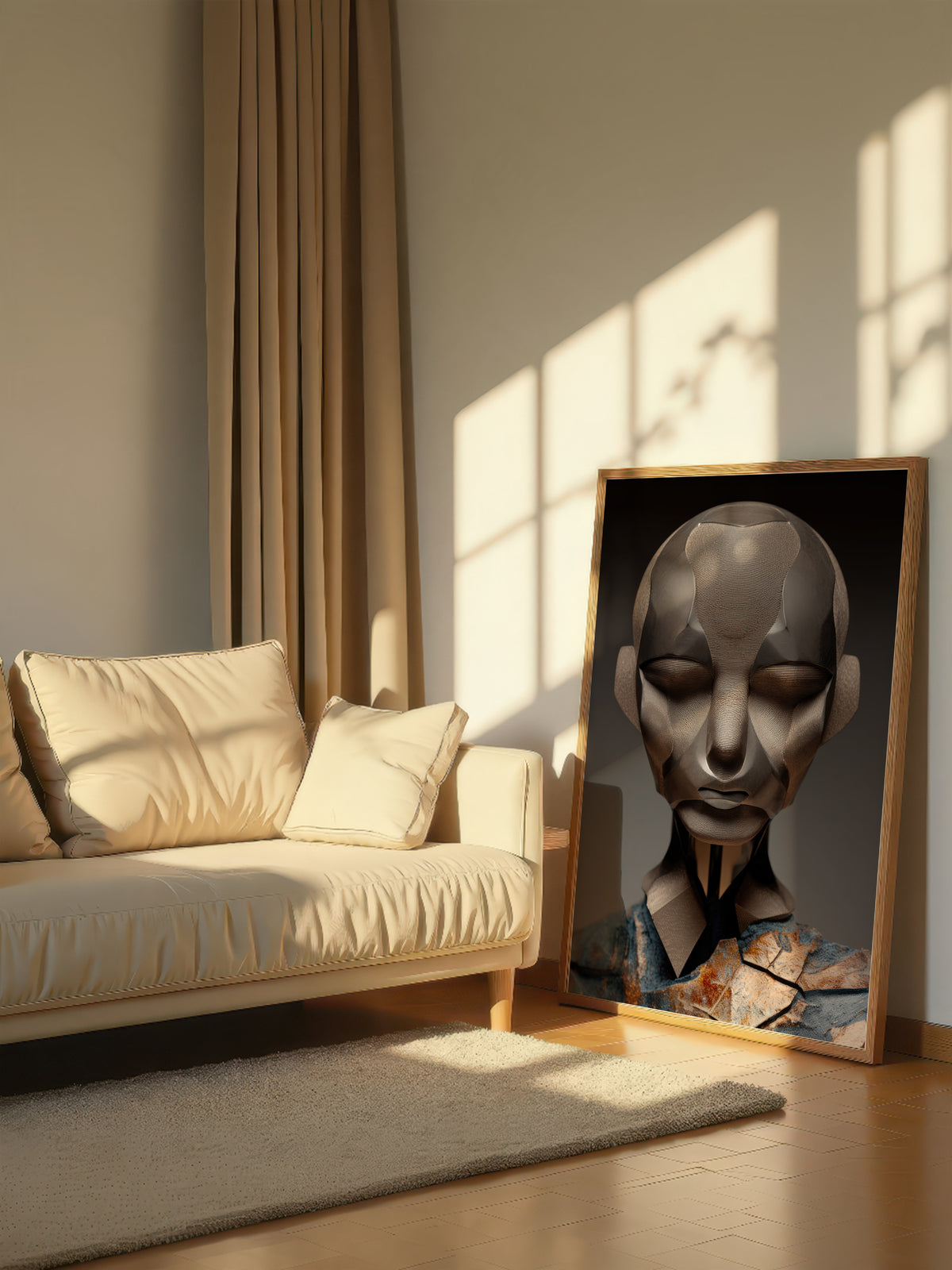 Serene Geometric Portrait 153
