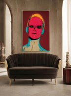 Neon Gaze – Surreal Psychedelic Pop Portrait Wall Art 176