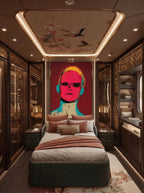 Neon Gaze – Surreal Psychedelic Pop Portrait Wall Art 176