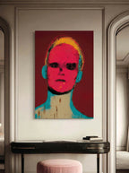 Neon Gaze – Surreal Psychedelic Pop Portrait Wall Art 176