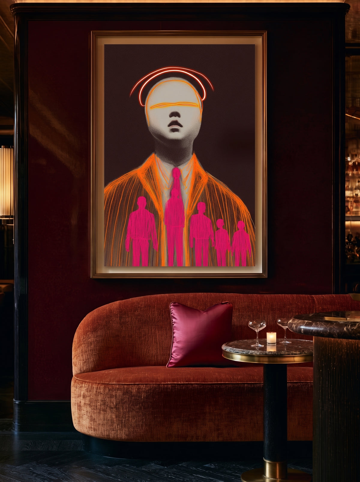 Neon Crowd Portrait 177