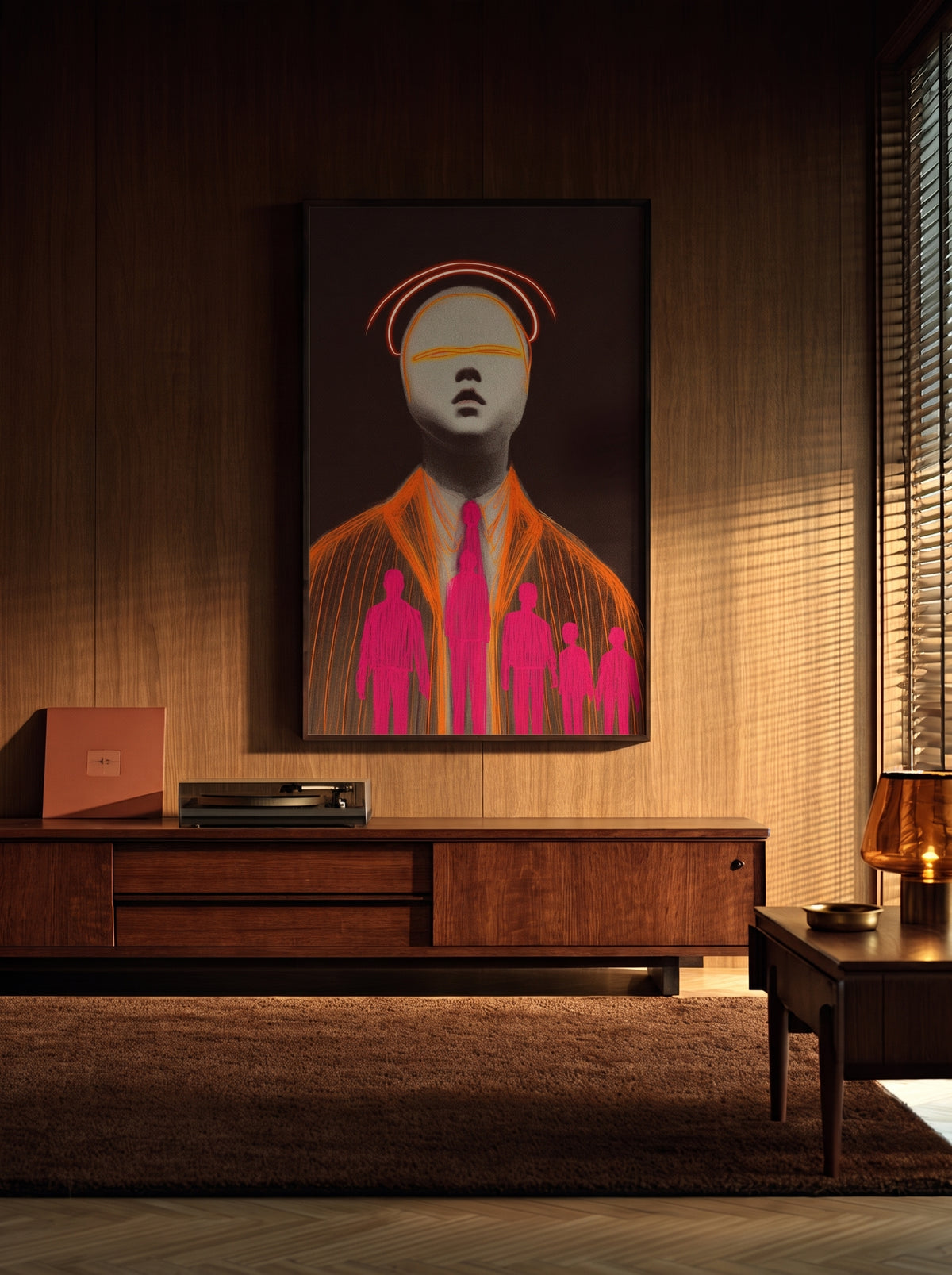 Neon Crowd Portrait 177