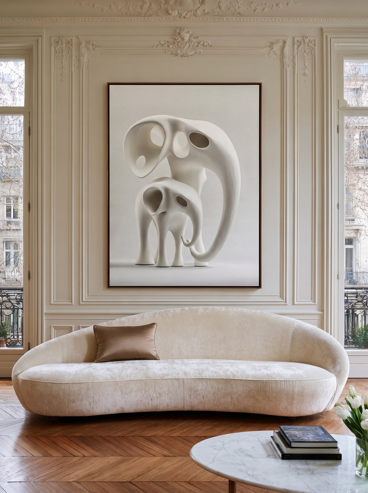 Minimalist Elephant Sculpture 193