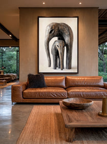 Rustic Elephant Sculpture 194