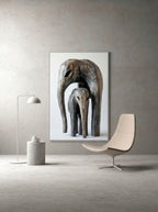 Protective Spirit – Surreal Textured Wildlife Sculpture Wall Art 194