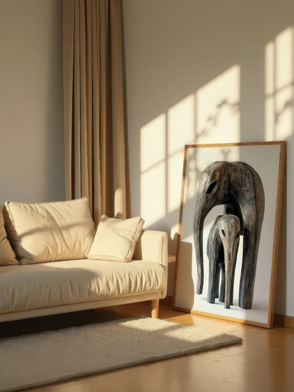 Rustic Elephant Sculpture 194