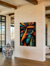Feathered Cubist Portrait 463