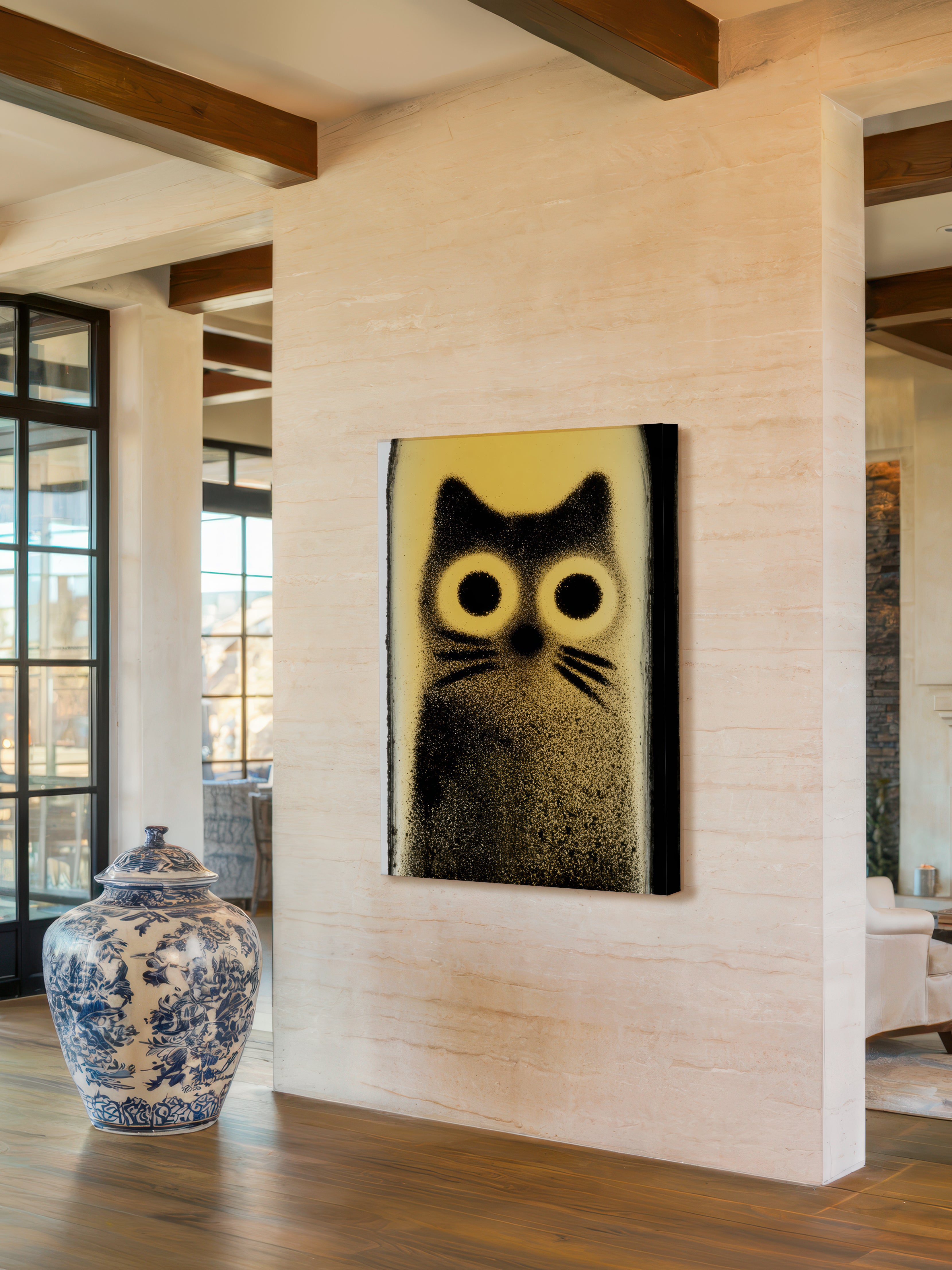 Bottle Cat – Surreal Whimsical Cat Bottle Wall Art 450