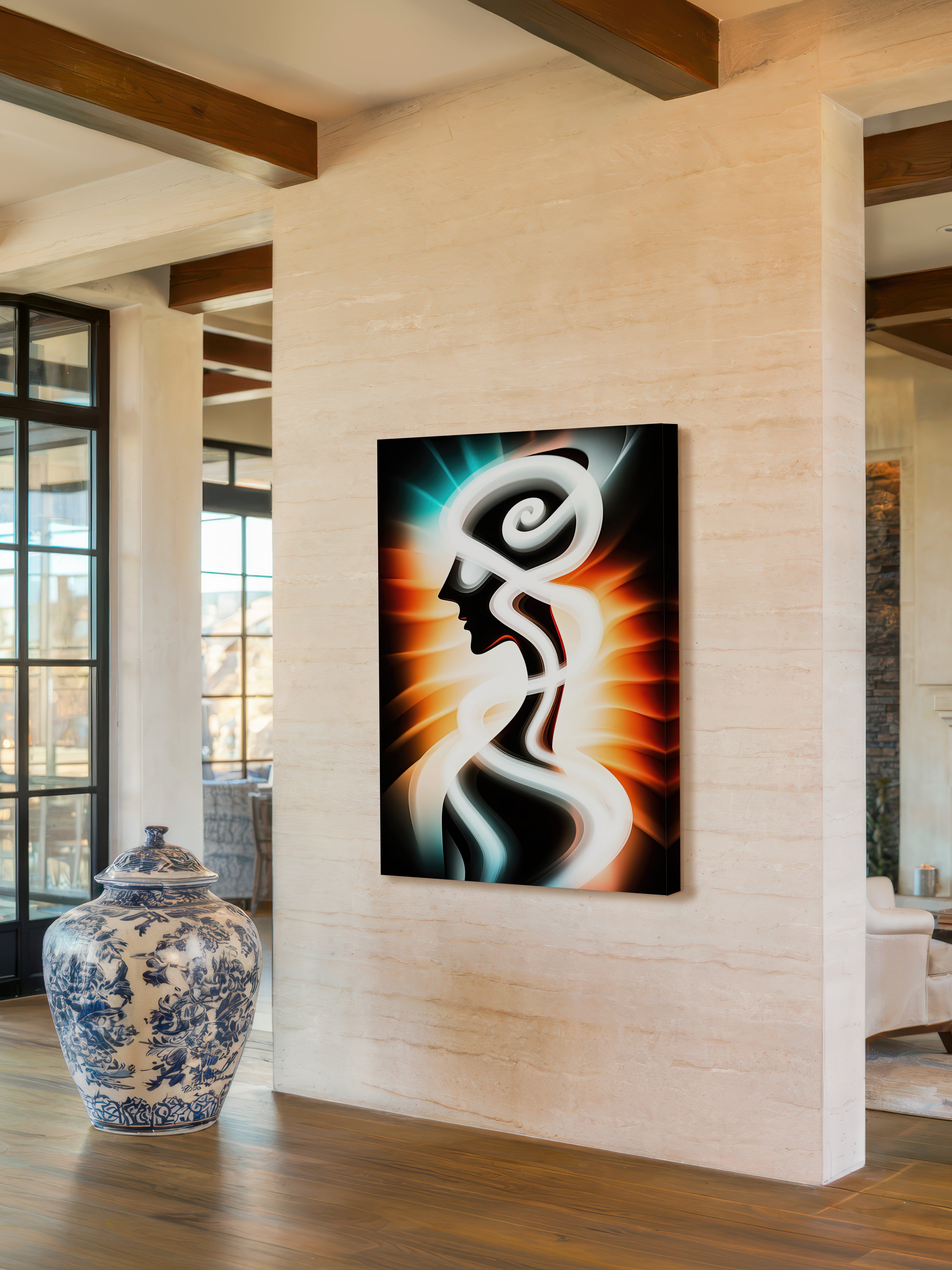 Woven Light – Surreal Graphic Spiritual Wall Art 509