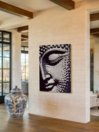 Echoes of Silence – Surreal Stipple Portrait Wall Art 559