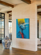 Smoke and Line – Surreal Expressive Cross-Hatch Wall Art 429