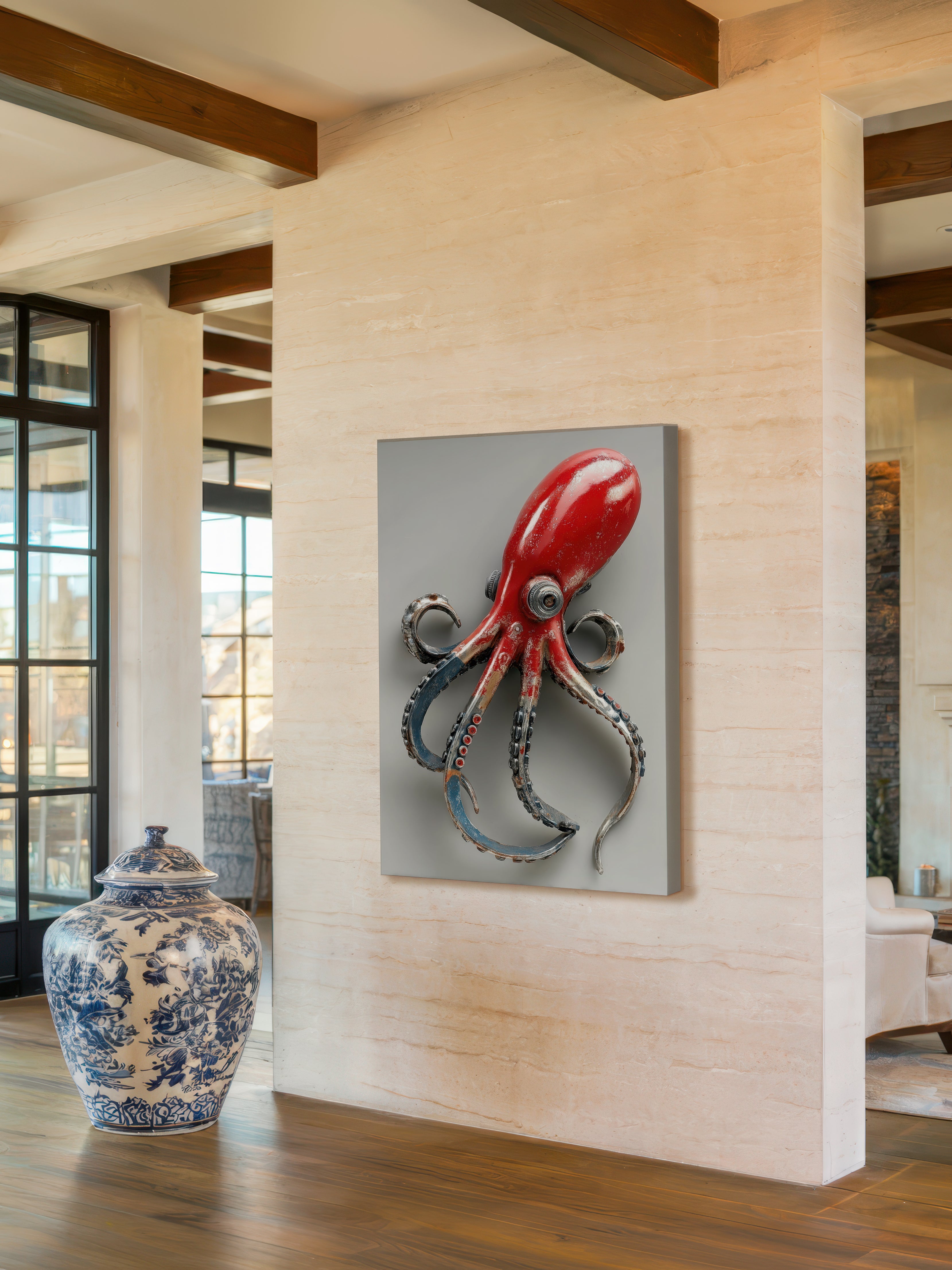 Conceptual Marine Sculpture – Surreal Ocean Wall Art 499
