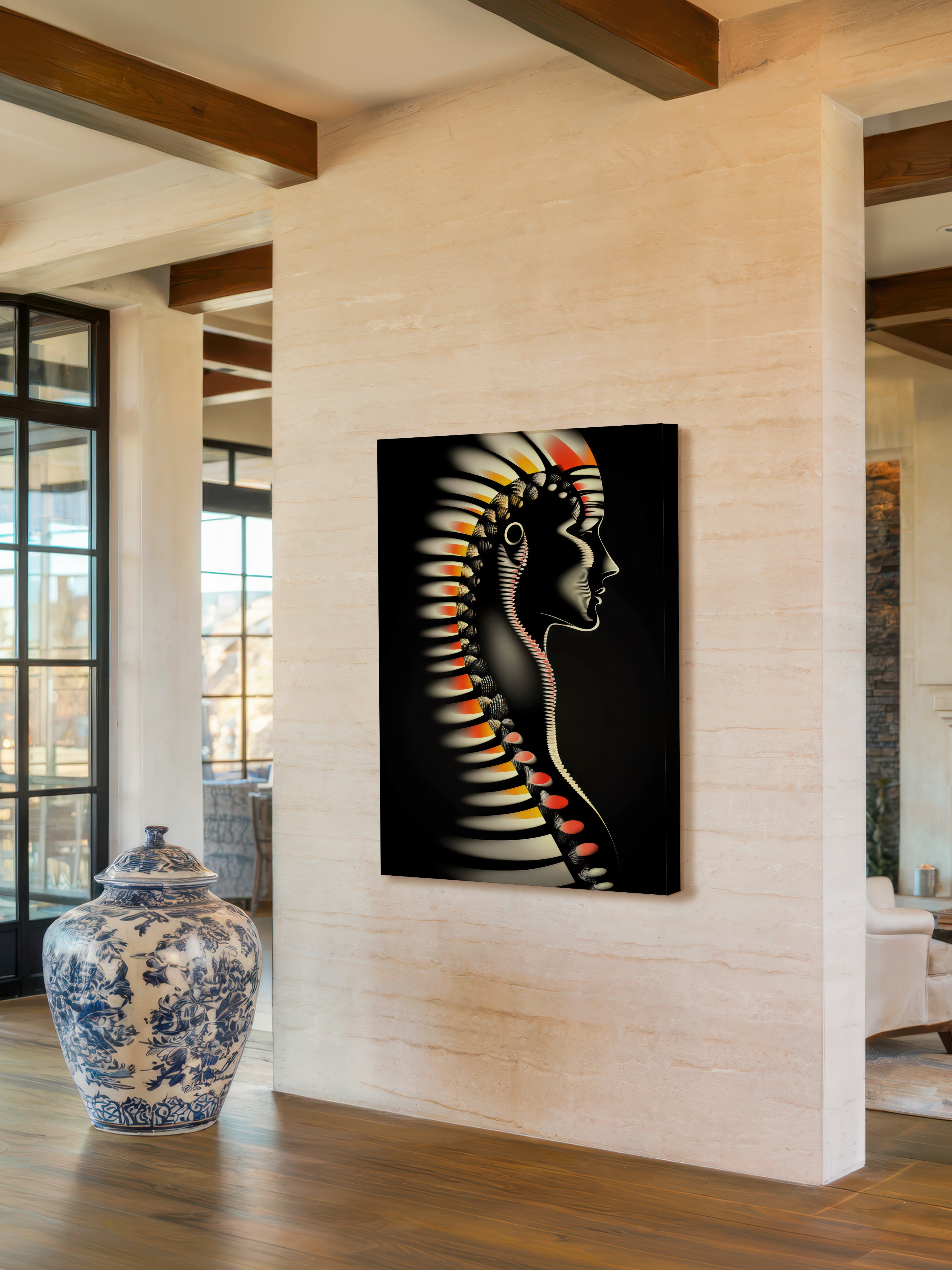 Helix – Surreal Sculptural Portrait Wall Art 507