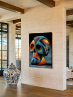 Prismatic Vision – Surreal Cubist Profile Wall Art 462
