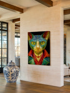 Surrealist Wood Sculpture – Surreal Sculptural Wall Art 493