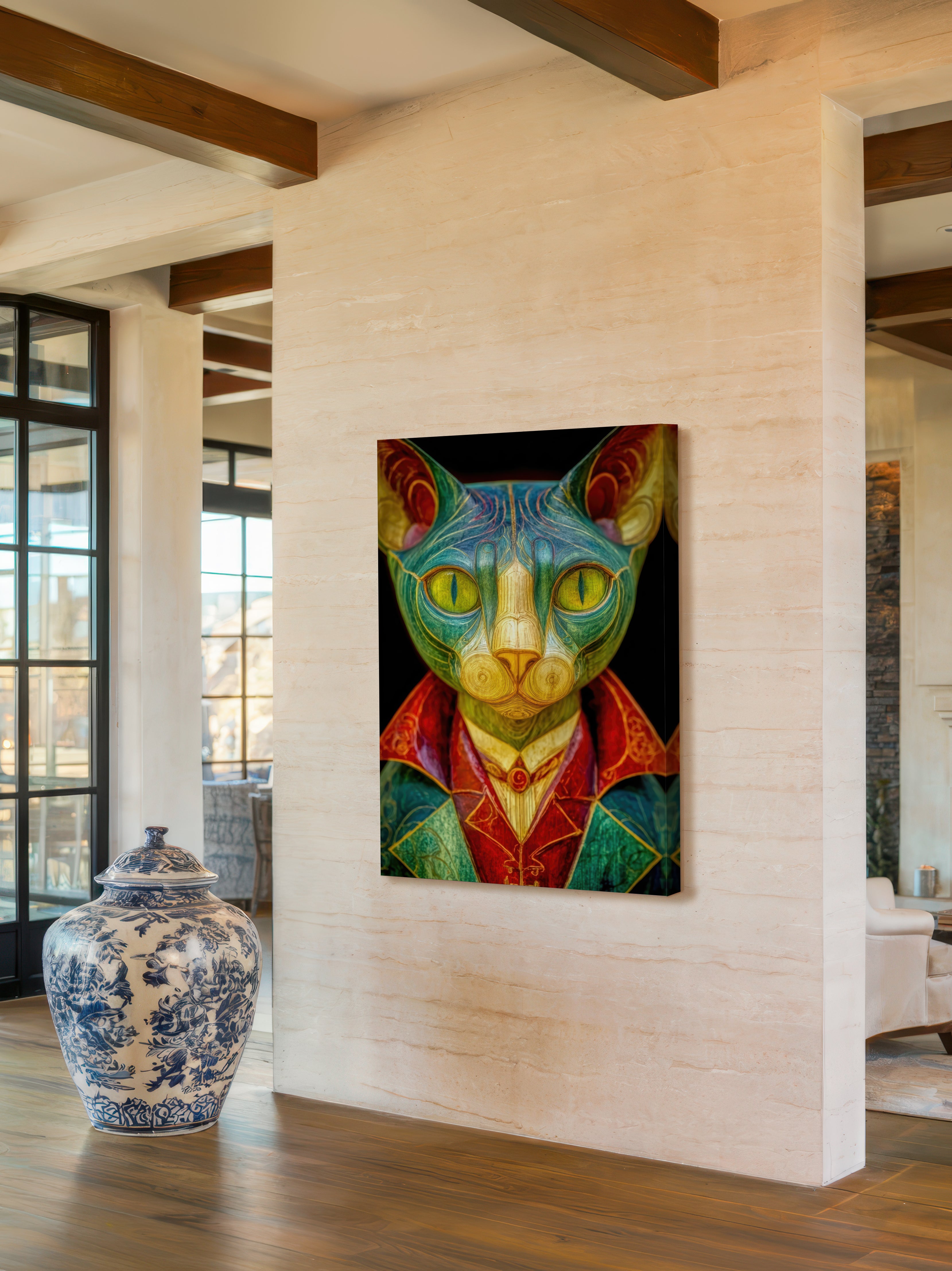 Surrealist Wood Sculpture – Surreal Sculptural Wall Art 493