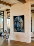 Azure Cityscape – Surreal Metaphysical City Portrait Wall Art 464