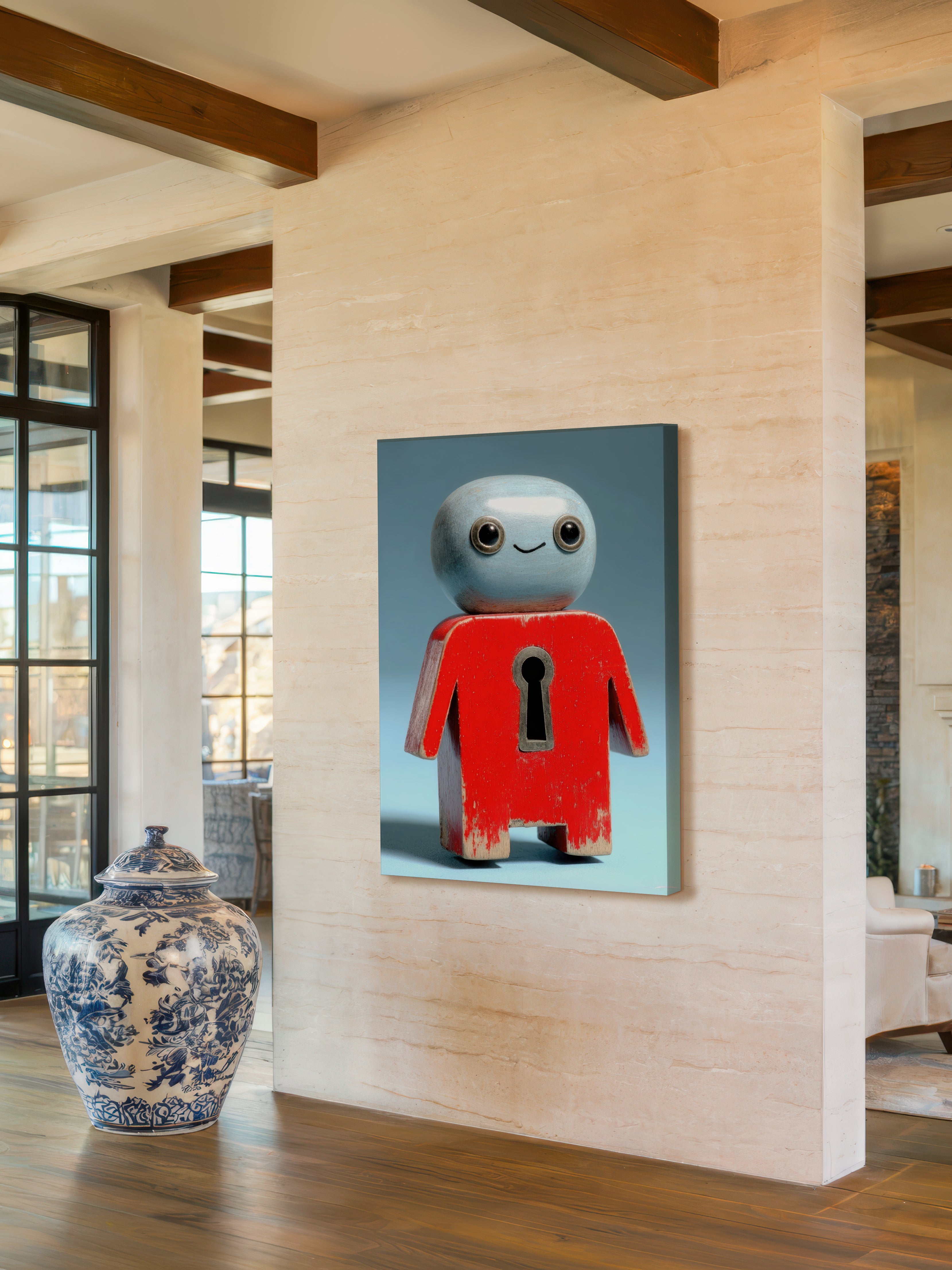 Modern Surreal Figurine – Surreal Sculptural Wall Art 497