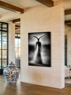 Night Presence – Surreal Monochromatic Figure Wall Art 545