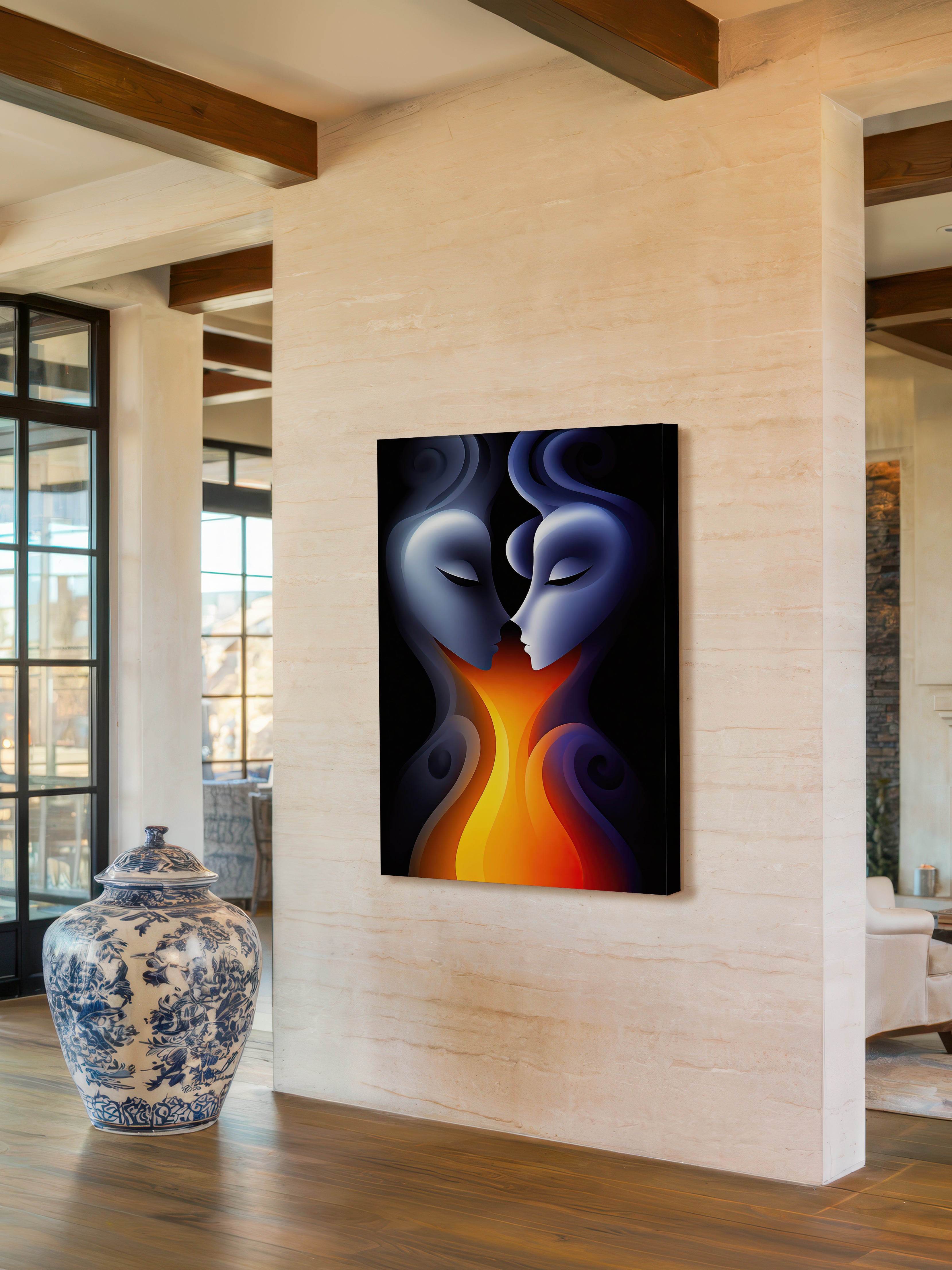 Molten Mind – Surreal Teal Sculptural Wall Art 525
