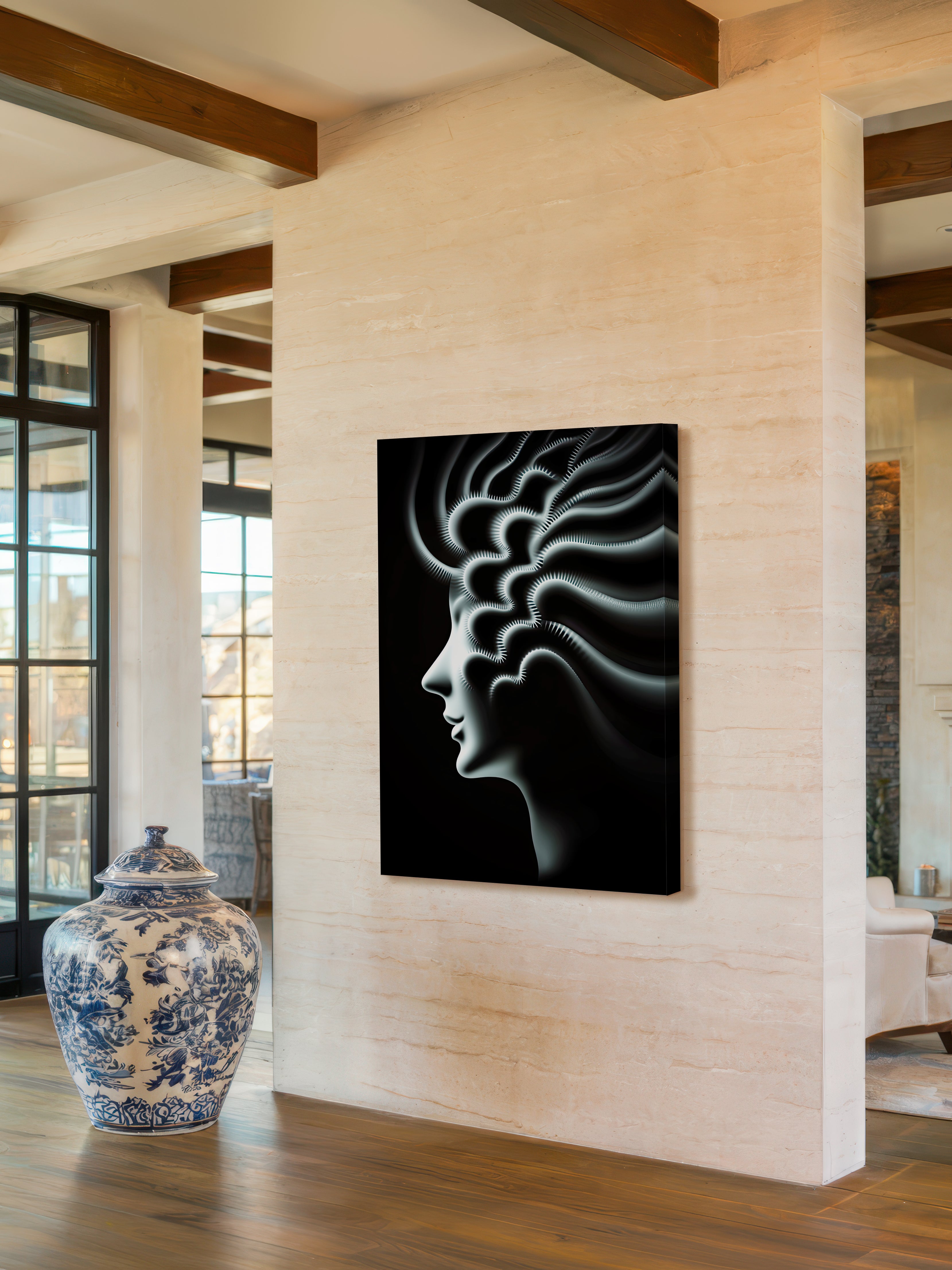 Radiant Thought – Surreal Abstract Light Wall Art 517