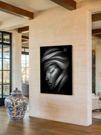 Shadow Grace – Surreal Wabi Sabi Portrait Wall Art 518