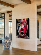 Painted Totem – Surreal Folk Craft Totem Wall Art 442