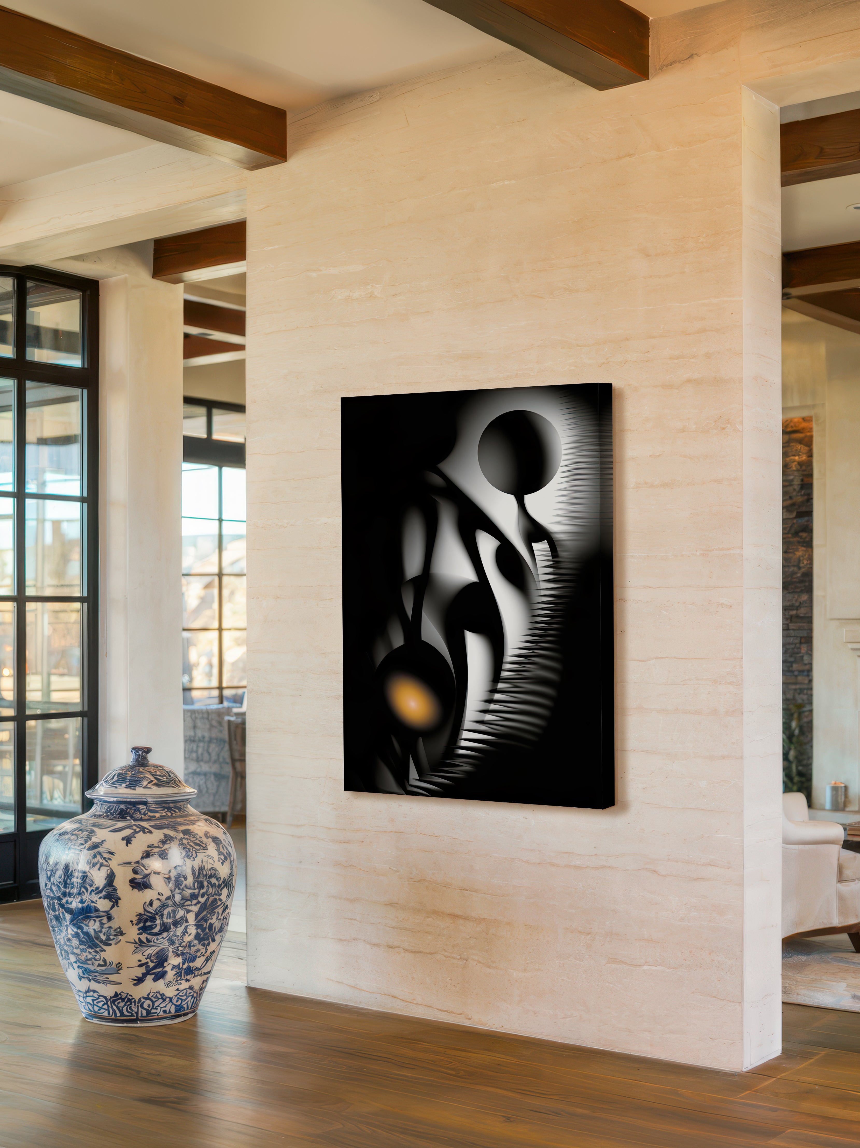 Spherical Harmony – Surreal Minimalist Geometric Wall Art 530