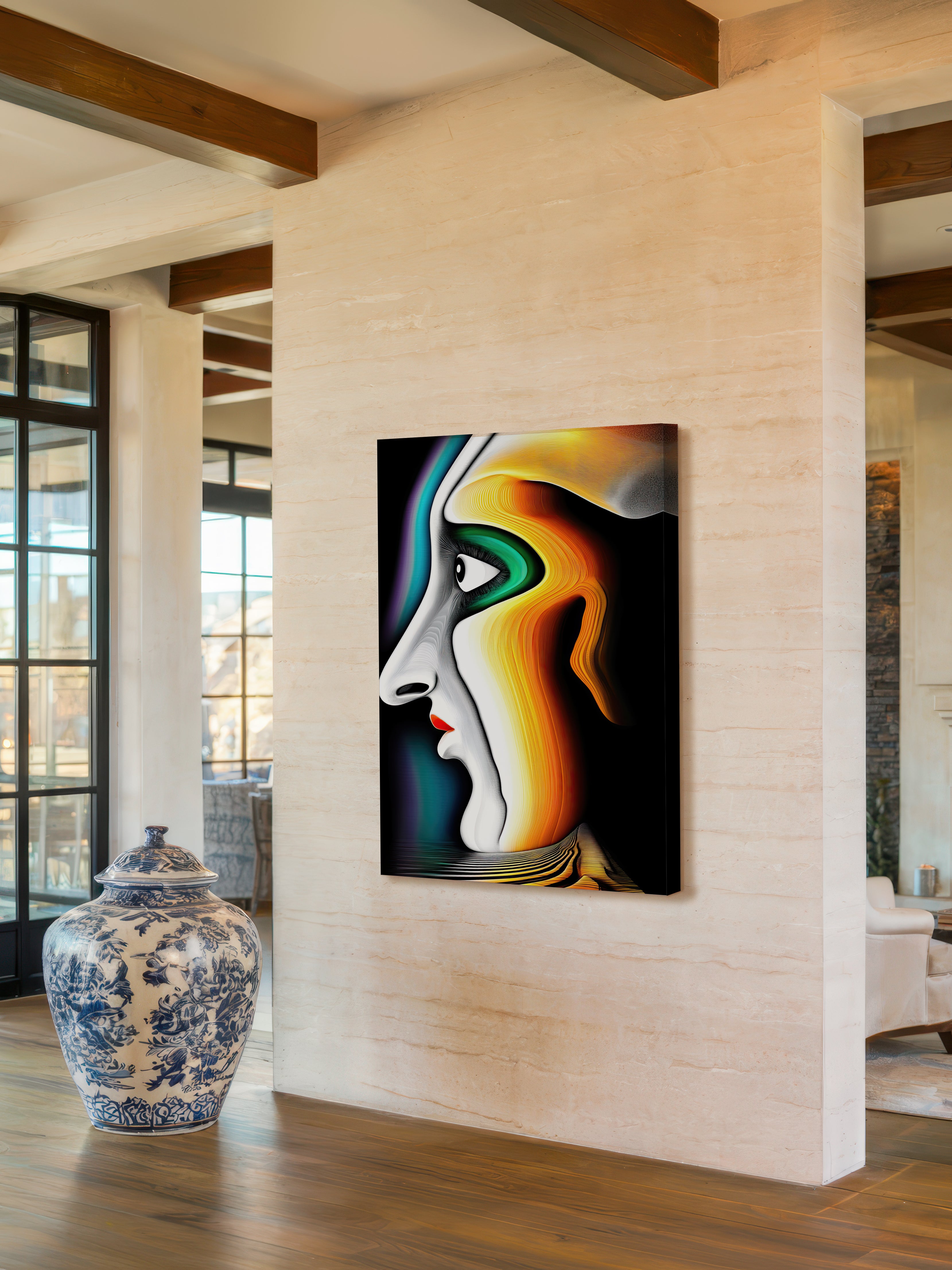 Symmetry – Surreal Minimalist Mask Wall Art 501