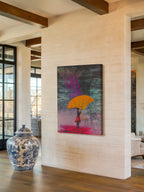 Yellow Shelter – Surreal Pop Art Rain Wall Art 569