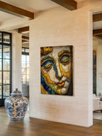 Gilded Slumber – Surreal Opulent Portrait Wall Art 550