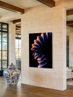 Prism Pulse – Surreal Purple Orange Portrait Wall Art 523