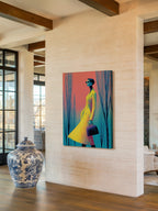 Golden Gaze – Surreal Fashion Portrait Wall Art 557