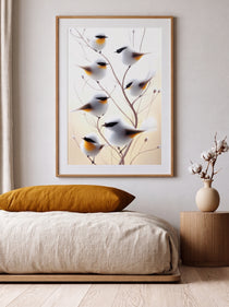 Winter Songbird Painting 201