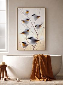 Winter Songbird Painting 201