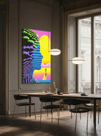 Retro Graphic Portrait – Surreal Bold Pop Graphic Wall Art 202