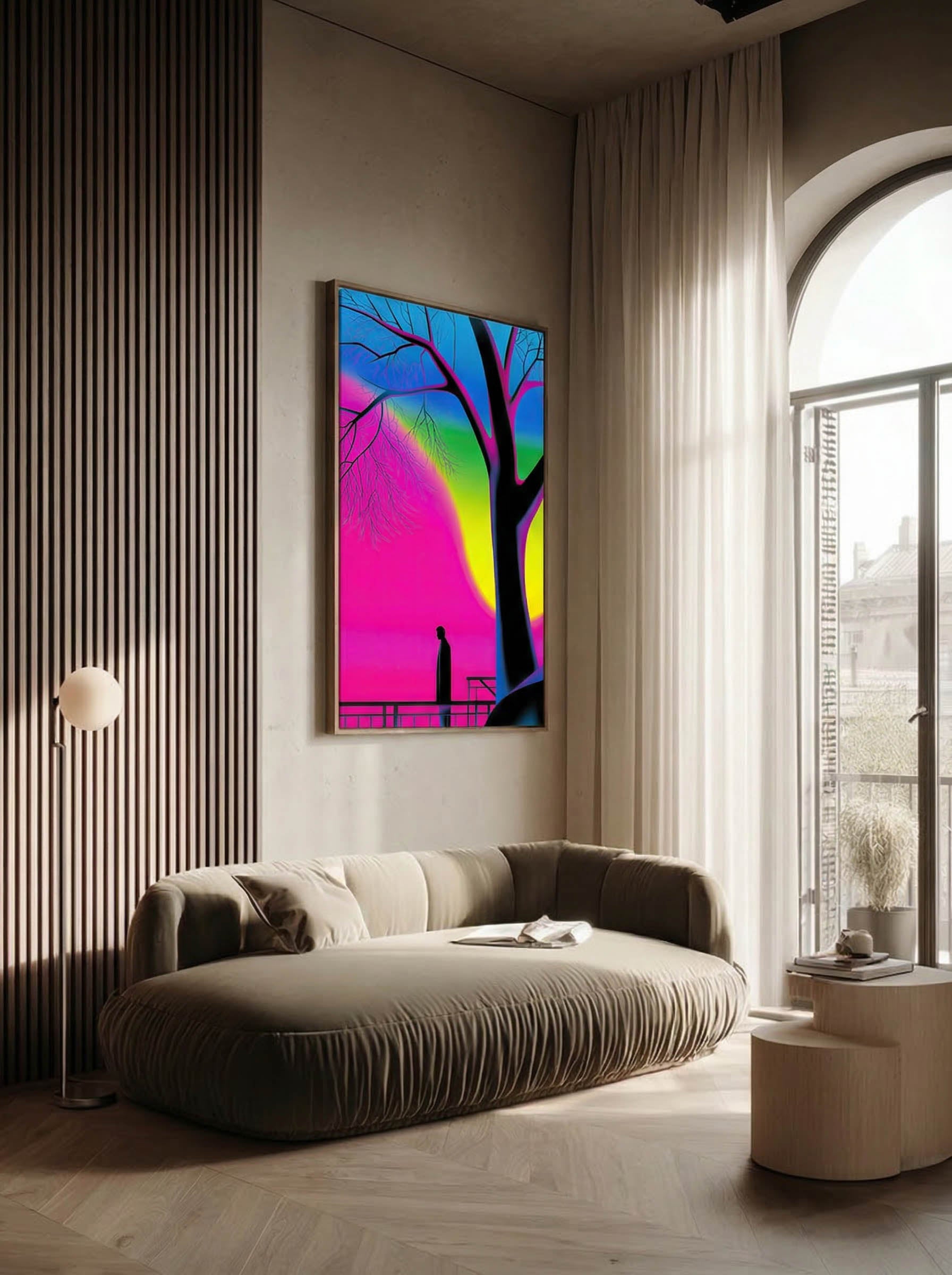 Graphic Silhouette – Surreal Minimalist Figure Wall Art 203 Secondary image