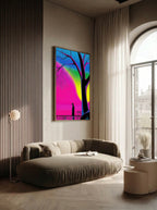 Graphic Silhouette – Surreal Minimalist Figure Wall Art 203