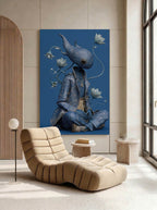Stylized Mythic Figure – Surreal Ancient Symbol Wall Art 209