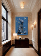 Stylized Mythic Figure – Surreal Ancient Symbol Wall Art 209