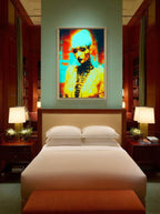 Cybernetic Pop Portrait – Surreal Futuristic Digital Wall Art 212