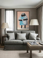 Modern Primitive Art – Surreal Raw Expressive Figure Wall Art 214