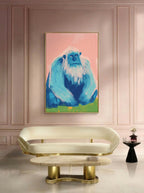 Whimsical Yeti – Surreal Playful Snow Creature Wall Art 215