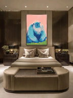 Whimsical Yeti – Surreal Playful Snow Creature Wall Art 215
