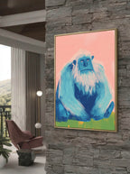 Whimsical Yeti – Surreal Playful Snow Creature Wall Art 215