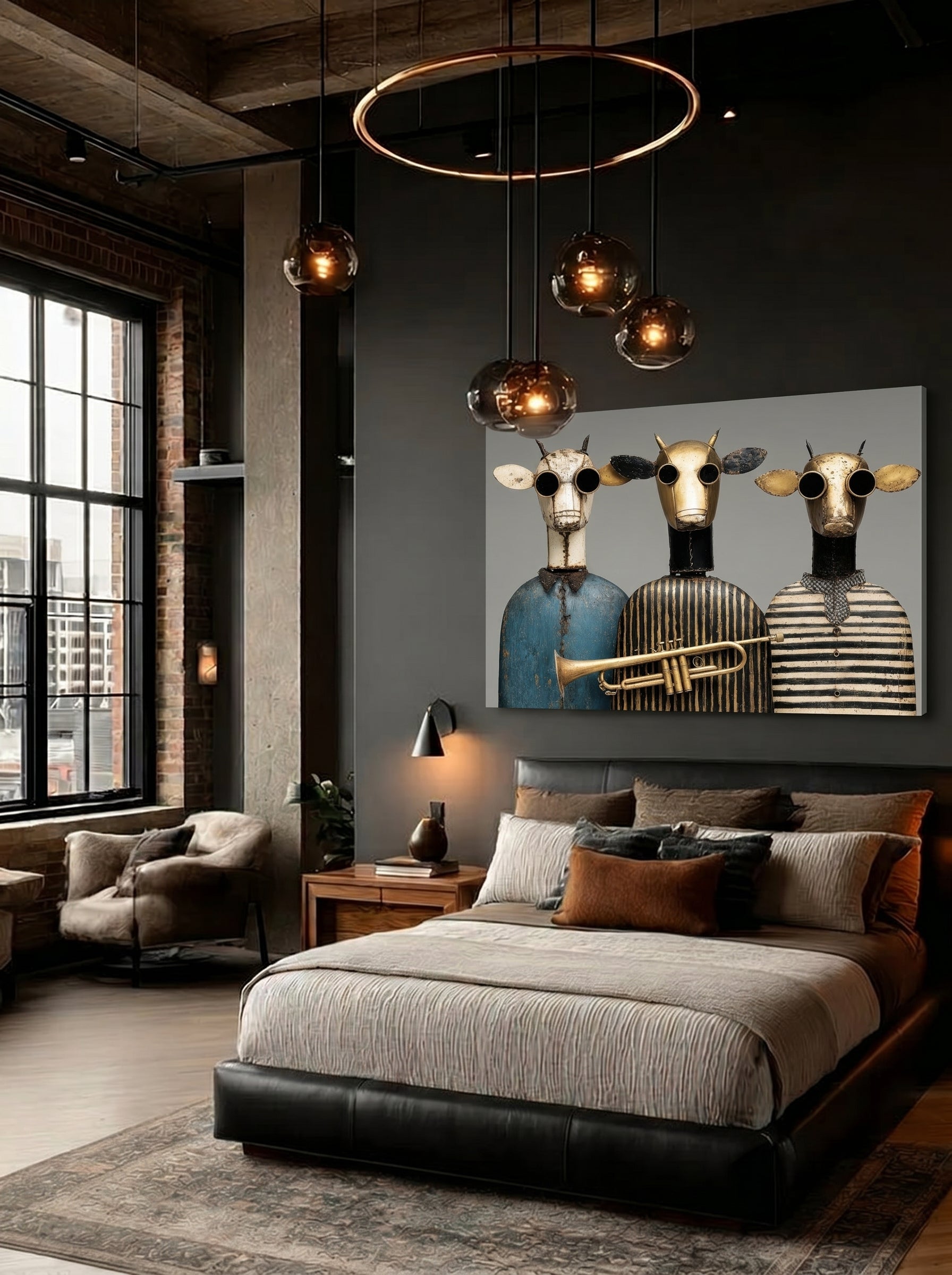 Brass Pasture Trio – Surreal Jazz Steampunk Wall Art 218 Secondary image