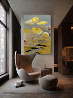 Gilded Nature – Surreal Gold Botanical Wall Art 223
